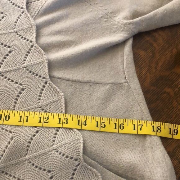 Gold Hawk Wool and Cashmere Sweater Size M Lagenlook, Beigecore, Old Money - Picture 11 of 16